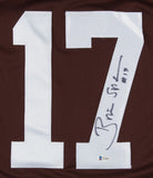 Brian Sipe Signed Cleveland Browns Jersey (Beckett) Browns Quarteback 1974-1983