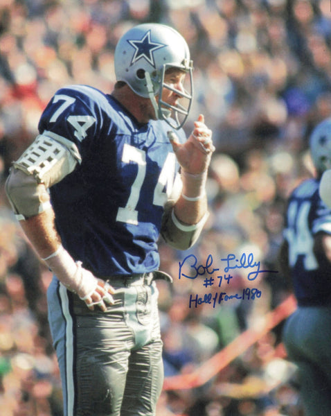 Bob Lilly Autographed Signed 8x10 Photo Dallas Cowboys SKU #245880