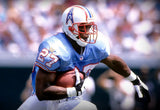Eddie George Signed Houston Oilers Jersey (Beckett) 1996 Rookie of the Year / RB
