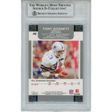 Tony Dorsett Autographed 07 Topps Co-Signers 48 Slab Trading Card Beckett 45924