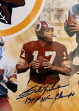Washington NFL QB Legends Framed 16x20 w/ Five Auttographs/Inscriptions JSA COA