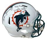 Sean Young Ace Ventura Signed Dolphins FS Replica Helmet Finkle Laces Out JSA QR