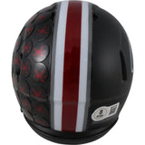 Quinshon Judkins Autographed Ohio State Buckeyes Black Mini Helmet Beckett 49614