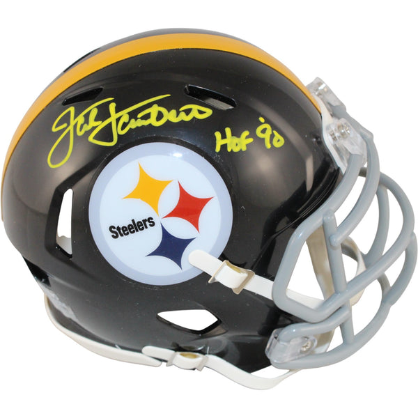 Jack Lambert Autographed Pittsburgh Steelers TB Mini Helmet HOF Beckett 54068