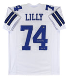 Bob Lilly "HOF 80" Authentic Signed White Pro Style Jersey BAS Witnessed