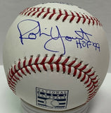 Brewers ROBIN YOUNT Signed Official MLB Hall of Fame LOGO Baseball w/ HOF AUTO