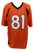 Tim Patrick Signed/Auto Orange Denver Broncos Football Jersey Beckett 208151