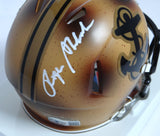 Roger Staubach Signed Navy Midshipmen 2019 Speed Mini Helmet -Beckett W Holo
