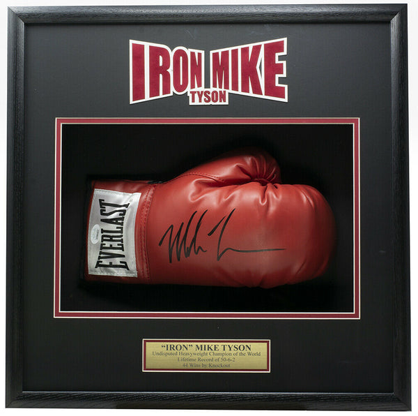 Mike Tyson Signed Red Right Hand Everlast Boxing Glove