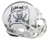 Buccaneers Warren Sapp "HOF 13" Signed STS III Speed Mini Helmet W/ Case BAS Wit