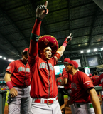 Joey Meneses Signed Team Mexico World Baseball Classic Jersey JSA COA/ Nationals