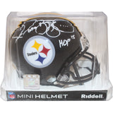 Jerome Bettis Signed Pittsburgh Steelers VSR4 Mini Helmet HOF Beckett W 51765