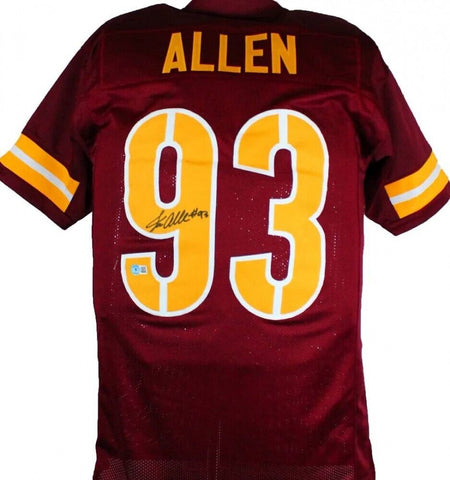 Jonathan Allen Signed Redskins Jersey (Beckett) 1st Rd Pick 2017 Draft D.E./Bama