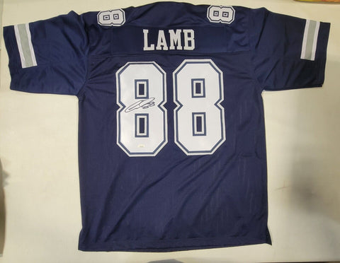 CEEDEE LAMB AUTOGRAPHED SIGNED PRO STYLE XL JERSEY w/ JSA STICKER ONLY
