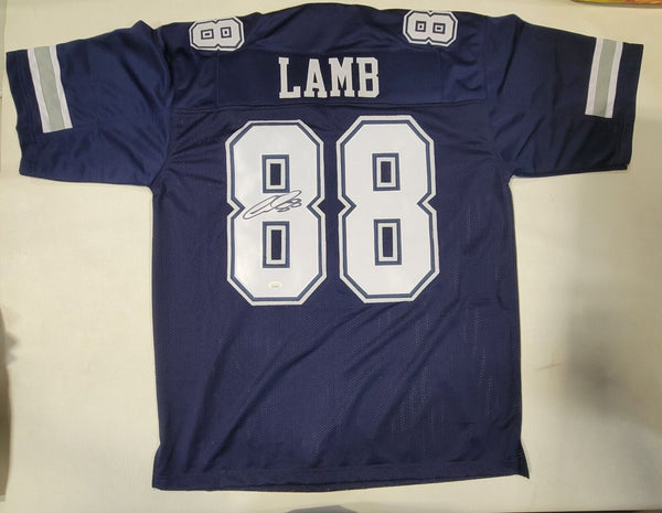 CEEDEE LAMB AUTOGRAPHED SIGNED PRO STYLE XL JERSEY w/ JSA STICKER ONLY
