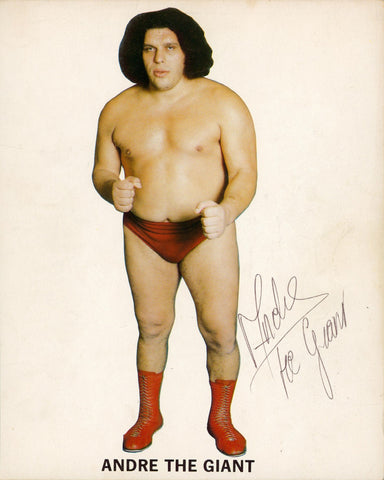 Andre The Giant Authentic Signed 8x10 Vertical Photo Autographed JSA #ZZ67310