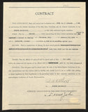 Lynn St. John HOF Signed 1928 Contract Ohio State & Purdue JSA 198968