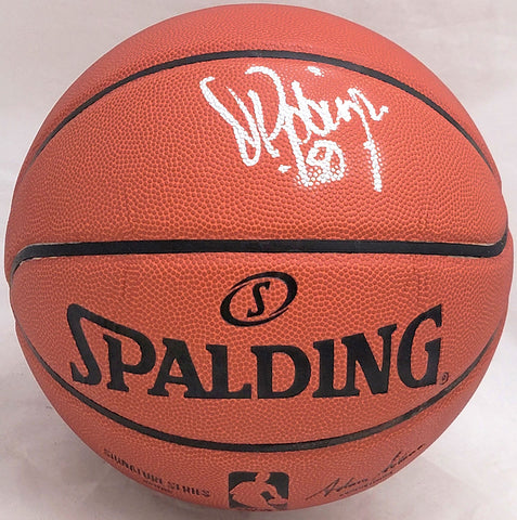 David Robinson Autographed Spalding Signature Series Basketball Spurs Beckett