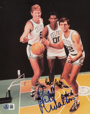 Bill Walton & Robert Parish Autographed 8x10 Photo Celtics Beckett QR #BS30287