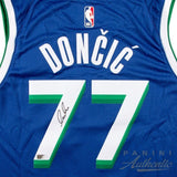 Luka Doncic Autographed Mavericks 2023 City Edition Swingman Jersey Panini