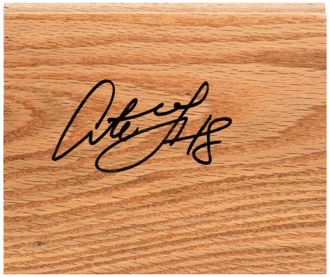 Antoine Walker (CELTICS) Signed 5x6 Floor Piece - (SCHWARTZ COA)