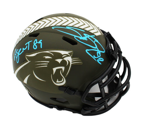 Steve Smith Sr. Signed Carolina Panthers Speed STS NFL Mini Helmet - Agent 89