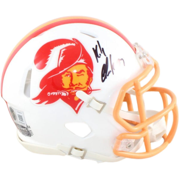 Rob Gronkowski Autographed Tampa Bay Buccaneers Mini Helmet TB Beckett WIT 58342