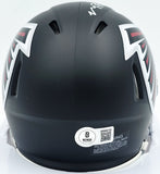 Michael Penix Jr. Autographed Falcons Mini Helmet Beckett Witness 2W906732