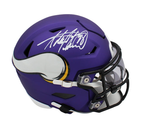 Adrian Peterson Signed Minnesota Vikings Speed Flex Mid-Size NFL Midi Helmet