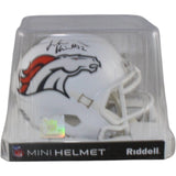 Jonah Elliss Autographed Denver Broncos 24 Alt Mini Helmet Beckett WIT 58285
