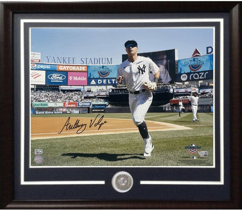 Anthony Volpe Yankees Signed 16x20 Framed Opening Day Photo Rookie Auto Fanatics