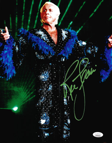 RIC FLAIR AUTOGRAPHED SIGNED 11X14 PHOTO JSA STOCK #203587
