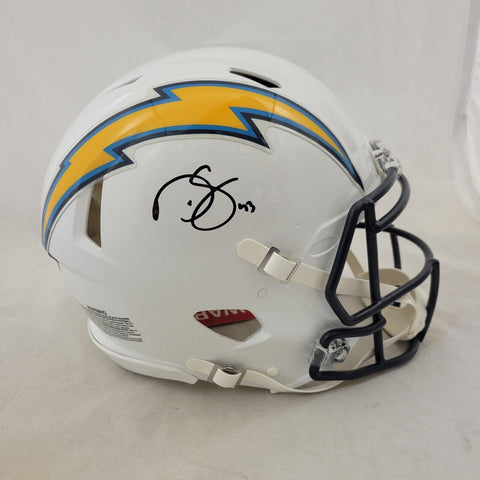 DARREN SPROLES SIGNED CHARGERS F/S SPEED AUTHENTIC HELMET BECKETT QR