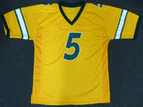 NORTH DAKOTA STATE BISON TREY LANCE AUTOGRAPHED YELLOW JERSEY BECKETT BAS 187728