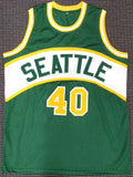 SEATTLE SONICS SHAWN KEMP AUTOGRAPHED SIGNED GREEN JERSEY PSA/DNA STOCK #187732