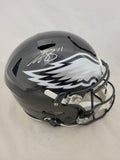 AJ BROWN SIGNED PHILADELPHIA EAGLES ALTERNATE BLACK SPEEDFLEX HELMET FANATICS