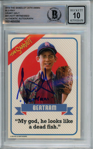 Grant Gelt Signed 2013 Fox 20th Anv Trading Card Bertram Sandlot BAS 39234