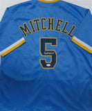 Brewers GARRETT MITCHELL Signed Custom Replica MKE City Edition Jersey AUTO -JSA