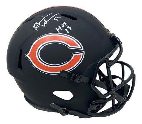 Brian Urlacher Signed Chicago Bears FS Eclipse Speed Replica Helmet HOF BAS
