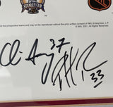 Patrick Roy & 2001 SC Team Autographed Looney Tunes 16x20 Framed Photo JSA COA