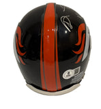 Shannon Sharpe Autographed Broncos Mini Helmet Inscribed "HOF 11" Beckett COA