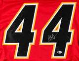 Matt Bartkowski Signed Flames Jersey (Beckett COA) Playing career 2010-present