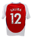 William Saliba Signed Arsenal F. C. Adidas Soccer Jersey (Beckett) Centre-Back