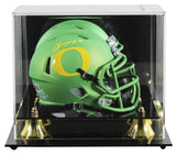 Oregon Christian Gonzalez Signed Green Apple Speed Mini Helmet W/ Case BAS Wit
