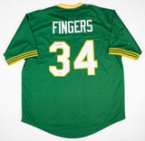 Rollie Fingers Signed Oakland Athletics Jersey (Beckett) 3xWorld Series Champ As