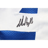 Jalin Hyatt Autographed/Signed Pro Style Blue Jersey Beckett 42794
