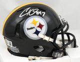Cameron Heyward Autographed Pittsburgh Steelers Speed Mini Helmet Beckett W Holo
