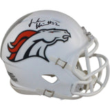 Jonah Elliss Autographed Denver Broncos 24 Alt Mini Helmet Beckett WIT 58285