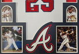 FRAMED ATLANTA BRAVES ANDRUW JONES AUTOGRAPHED SIGNED JERSEY BECKETT HOLO