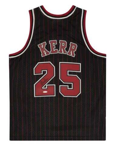 Steve Kerr Autographed Chicago Bulls M&N Pinstripe Swingman Jersey UDA